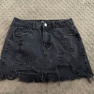 Black forever21 jean skirt size SMALL